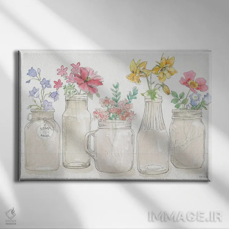 تابلو گلبرگهای آرام I اثر بث گروو - نمای روبهرو روی دیوار