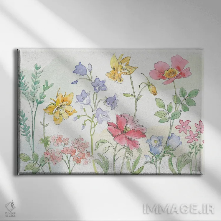 تابلو گلبرگهای آرام VI اثر بث گروو - نمای روبهرو روی دیوار