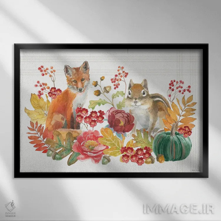 تابلو برداشت جنگلی I اثر بث گروو - نمای قابدار مشکی