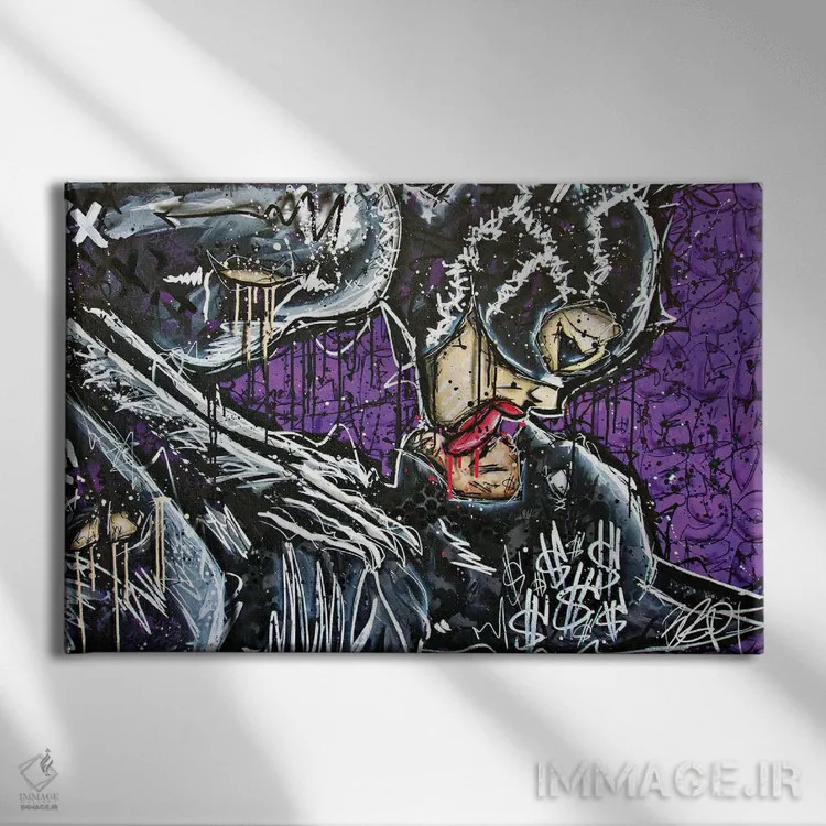 تابلو عشق و نفرت اثر برایان گارسیا - نمای روبهرو روی دیوار