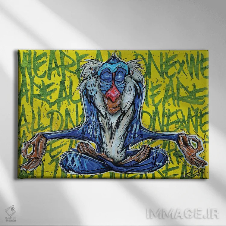 تابلو رفیکی (شخصیت شیرشاه) اثر برایان گارسیا - نمای روبهرو روی دیوار