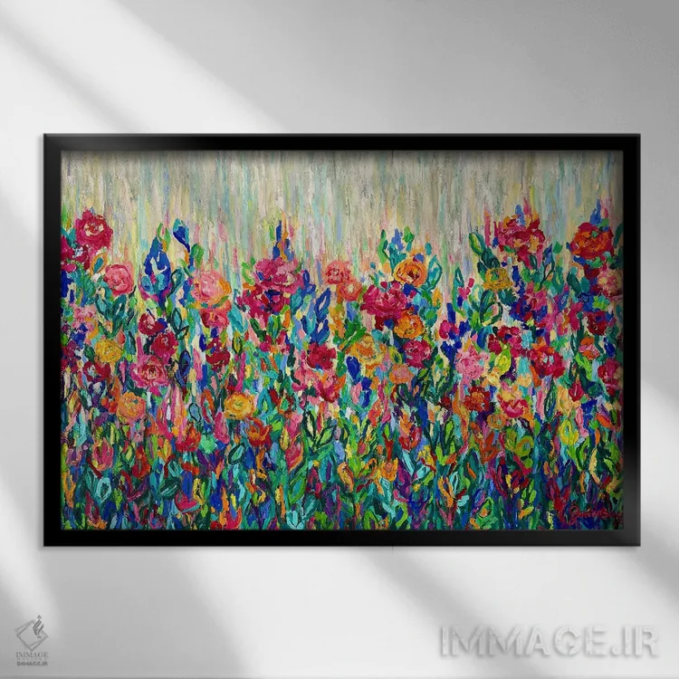 تابلو مزرعهٔ رؤیاها اثر جولیا بورگ - نمای قابدار مشکی