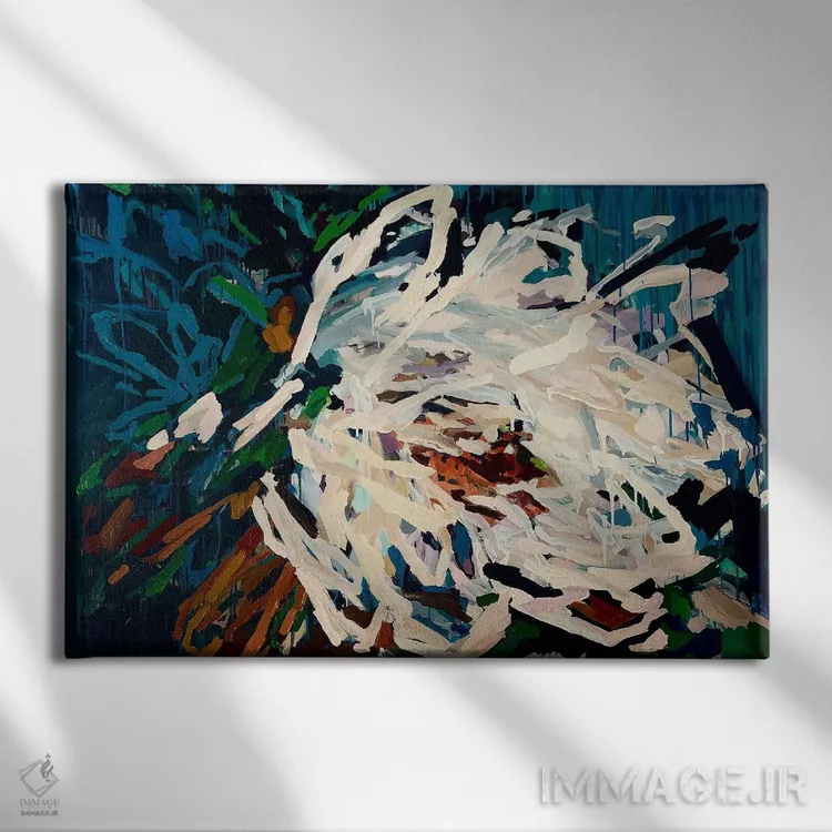 تابلو اولین عشق اثر جولیا بورگ - نمای روبهرو روی دیوار