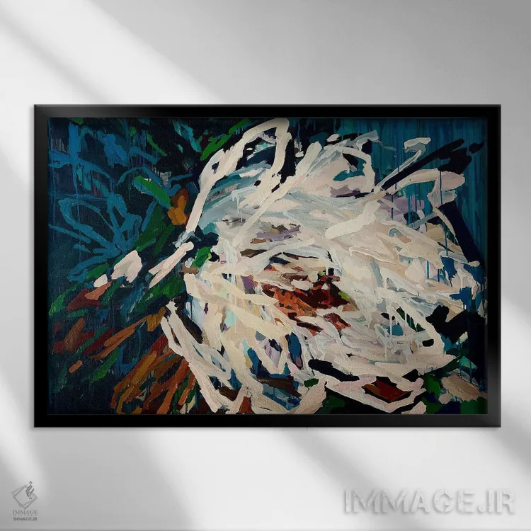 تابلو اولین عشق اثر جولیا بورگ - نمای قابدار مشکی