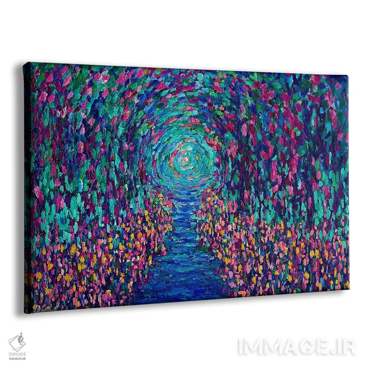 تابلو آرامش شب اثر جولیا بورگ - نمای پرسپکتیو محصول