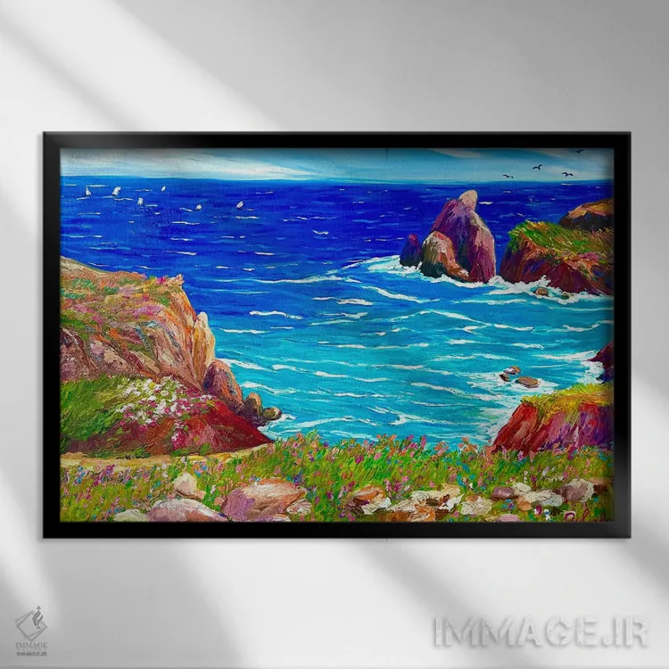 تابلو تفنگداران دریایی (نظامی) اثر جولیا بورگ - نمای قابدار مشکی