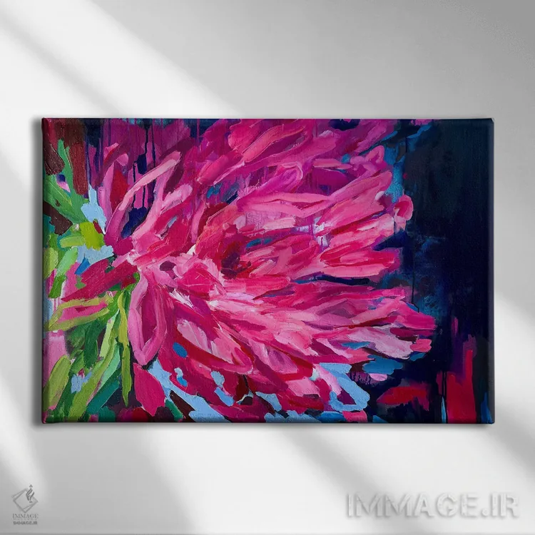 تابلو چون تو مرا دوست داری اثر جولیا بورگ - نمای روبهرو روی دیوار