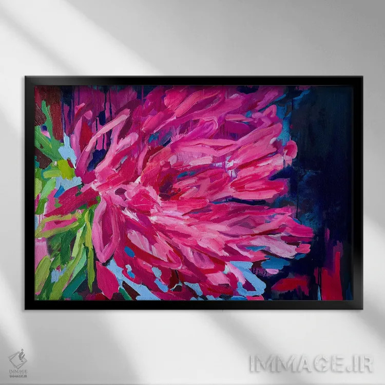 تابلو چون تو مرا دوست داری اثر جولیا بورگ - نمای قابدار مشکی