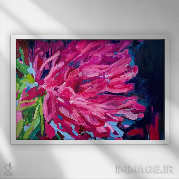 تابلو چون تو مرا دوست داری اثر جولیا بورگ - نمای قابدار سفید