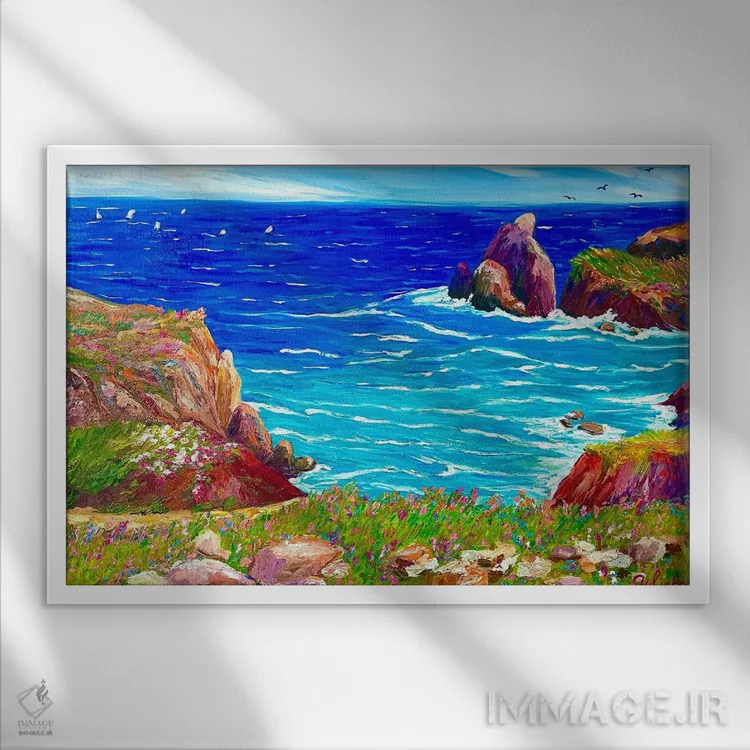 تابلو تفنگداران دریایی (نظامی) اثر جولیا بورگ - نمای قابدار سفید