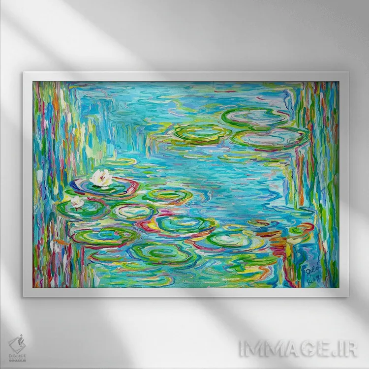 تابلو صلح اثر جولیا بورگ - نمای قابدار سفید