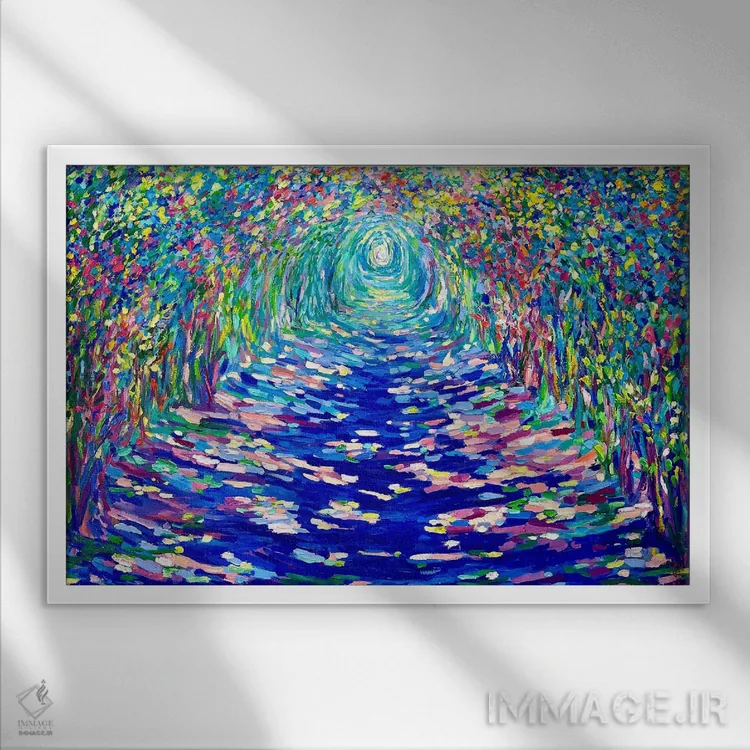 تابلو الان زمانش است اثر جولیا بورگ - نمای قابدار سفید