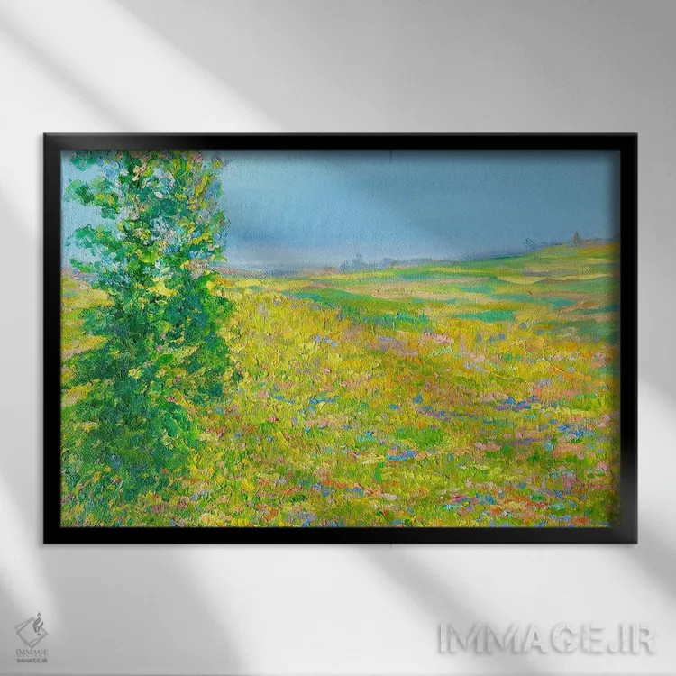 تابلو جایی که دوست دارم باشم IV اثر جولیا بورگ - نمای قابدار مشکی