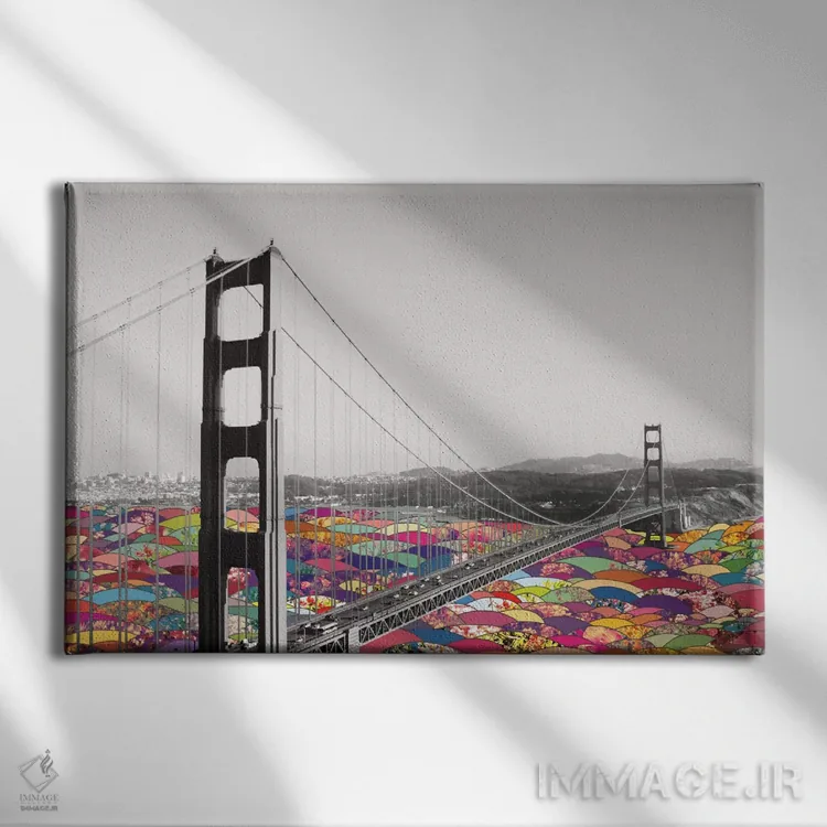 تابلو در آب است اثر بیانکا گرین - نمای روبهرو روی دیوار