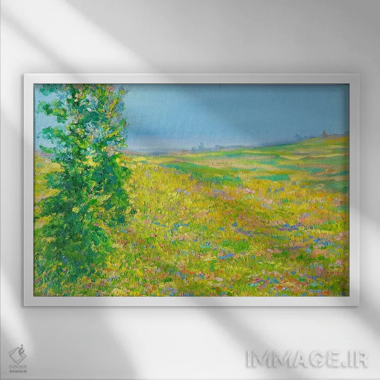 تابلو جایی که دوست دارم باشم IV اثر جولیا بورگ - نمای قابدار سفید