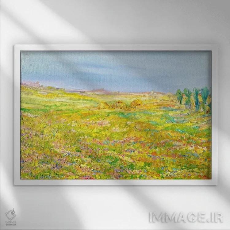 تابلو جایی که دوست دارم باشم III اثر جولیا بورگ - نمای قابدار سفید