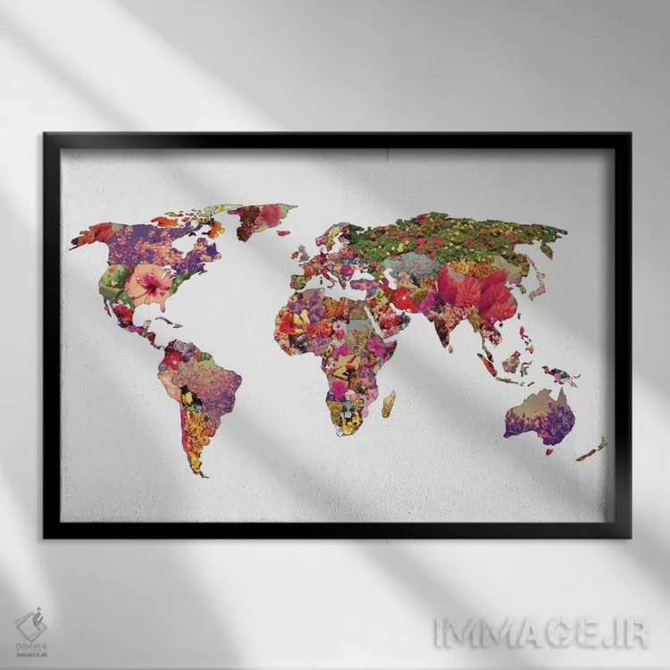 تابلو دنیا مال توست اثر بیانکا گرین - نمای قابدار مشکی