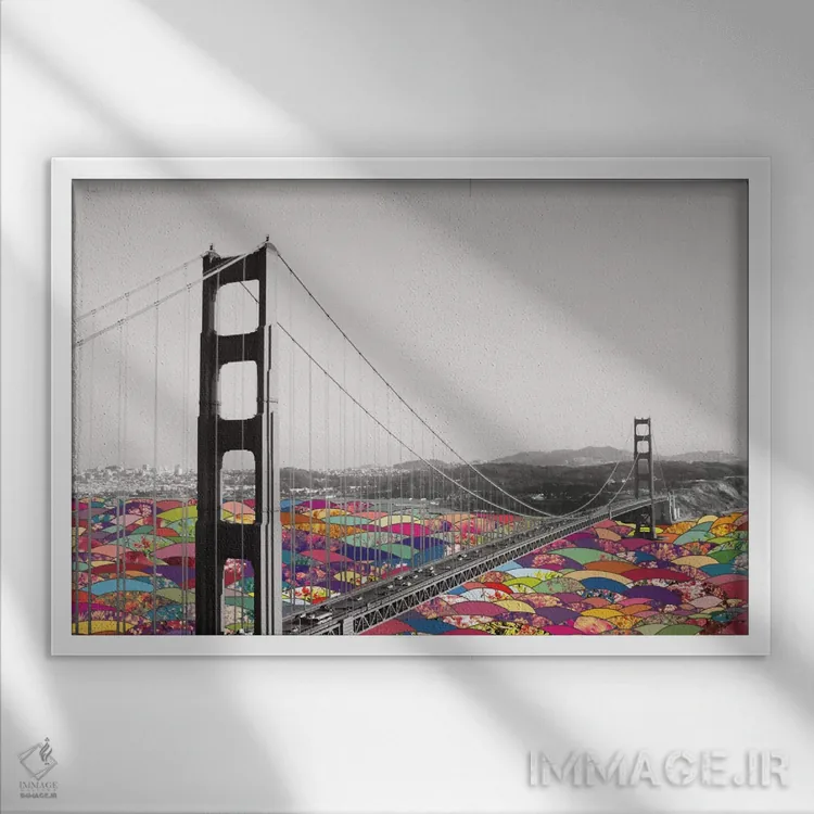 تابلو در آب است اثر بیانکا گرین - نمای قابدار سفید