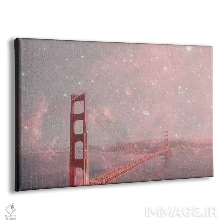 تابلو غبار ستارهای بر سانفرانسیسکو اثر بیانکا گرین - نمای پرسپکتیو محصول