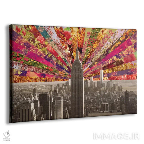 تابلو نیویورک شکوفهزننده اثر بیانکا گرین - نمای پرسپکتیو محصول