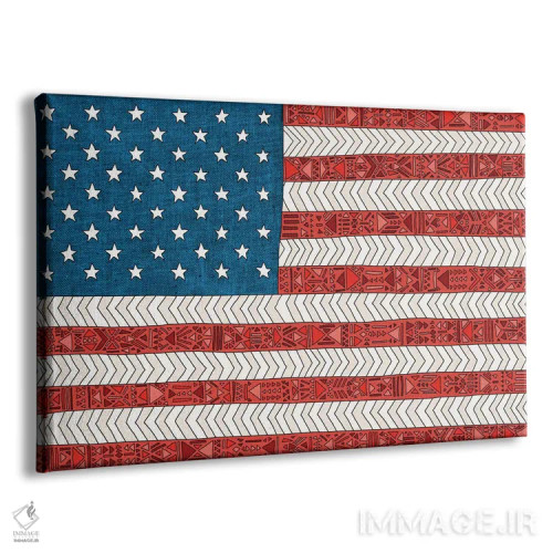 تابلو آمریکا اثر بیانکا گرین - نمای پرسپکتیو محصول