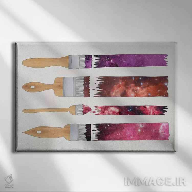 تابلو زندگیات را رنگ کن اثر بیانکا گرین - نمای روبهرو روی دیوار