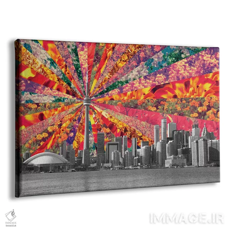 تابلو تورنتو شکوفهزننده اثر بیانکا گرین - نمای پرسپکتیو محصول