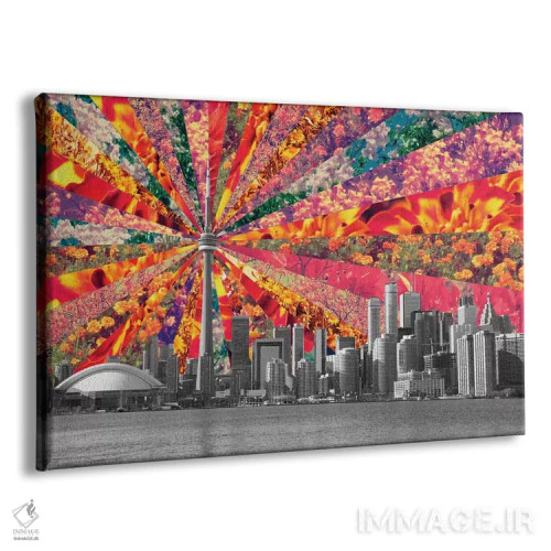 تابلو تورنتو شکوفهزننده اثر بیانکا گرین - نمای پرسپکتیو محصول