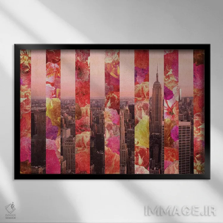 تابلو نیویورک (NYC) اثر بیانکا گرین - نمای قابدار مشکی