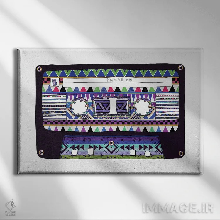 تابلو میکستیپ شماره ۱۰ اثر بیانکا گرین - نمای روبهرو روی دیوار