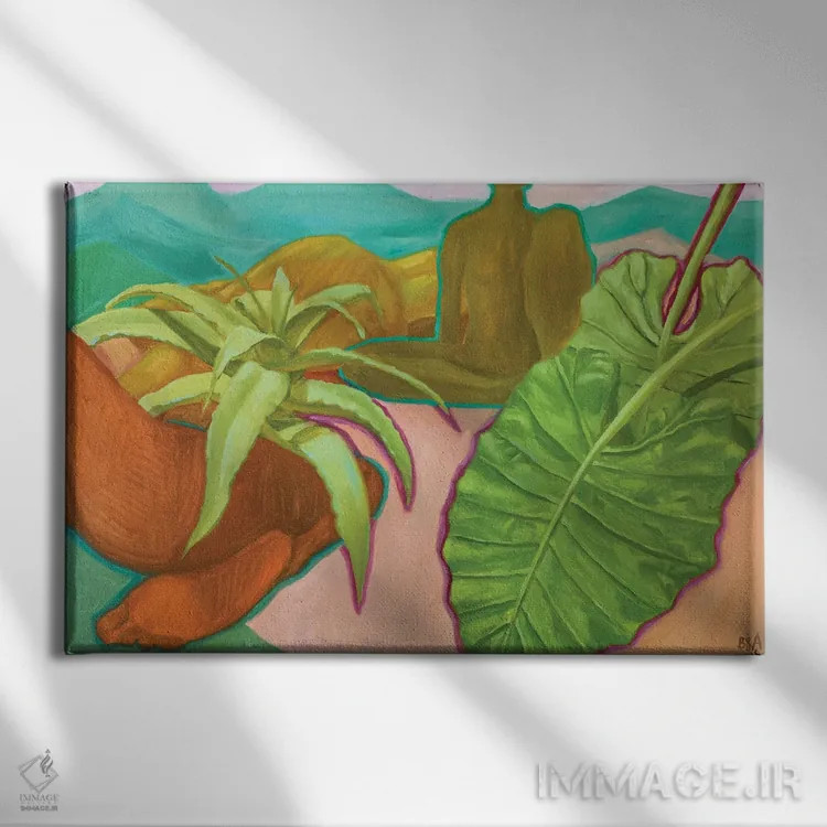 تابلو انسانهای وحشی اثر آنا بوگوشفسکایا - نمای روبهرو روی دیوار