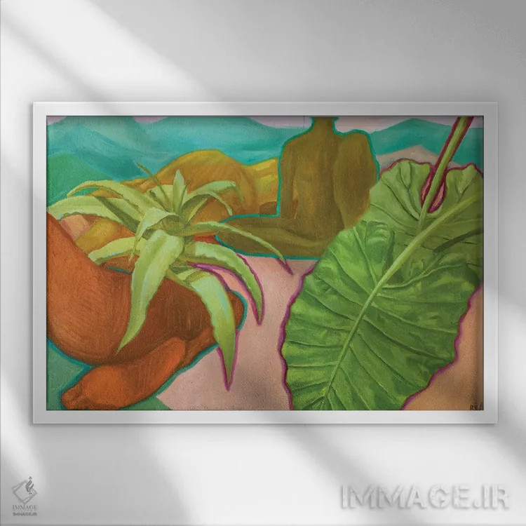 تابلو انسانهای وحشی اثر آنا بوگوشفسکایا - نمای قابدار سفید