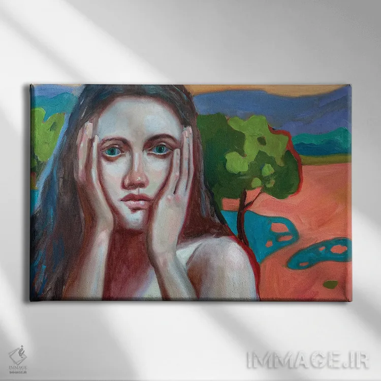 تابلو افکار انسانی اثر آنا بوگوشفسکایا - نمای روبهرو روی دیوار