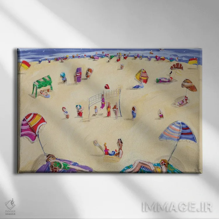 تابلو بازگشت به ساحل اثر آدام بوگوش - نمای روبهرو روی دیوار