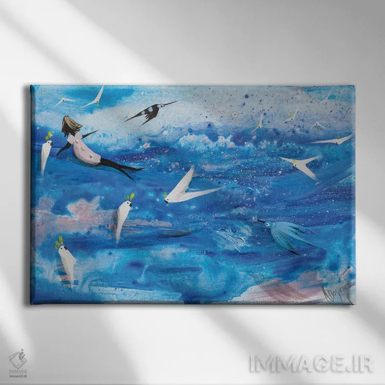 تابلو پرواز کن اثر آدام بوگوش - نمای روبهرو روی دیوار