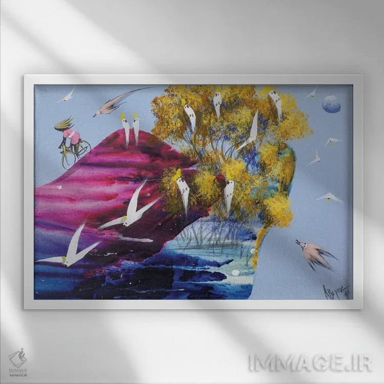 تابلو بهترینها در راهاند اثر آدام بوگوش - نمای قابدار سفید