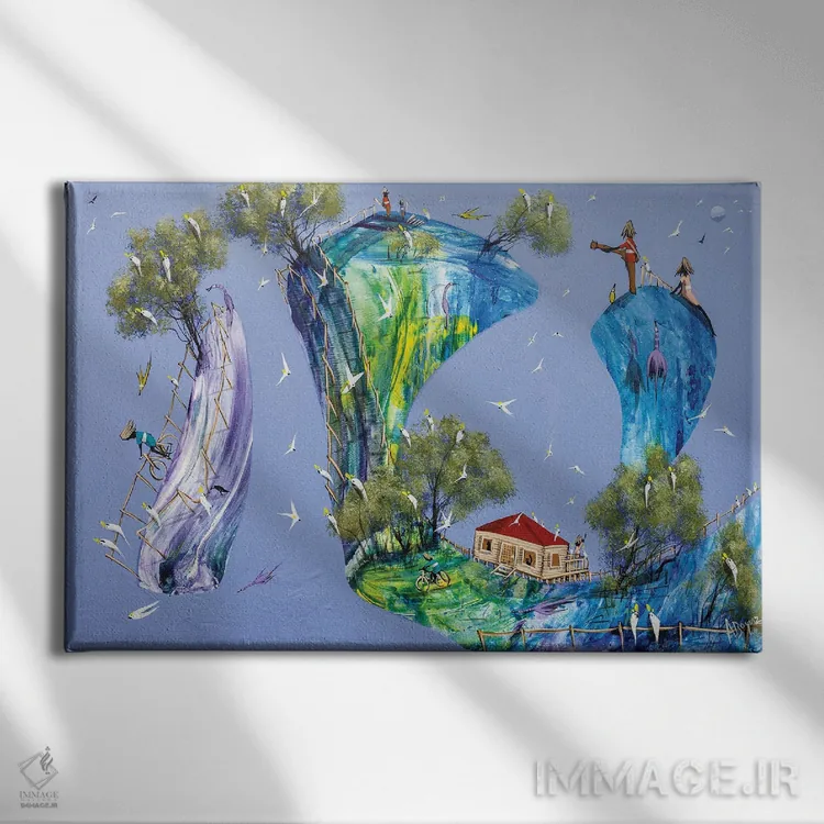 تابلو ترمیم روابط اثر آدام بوگوش - نمای روبهرو روی دیوار