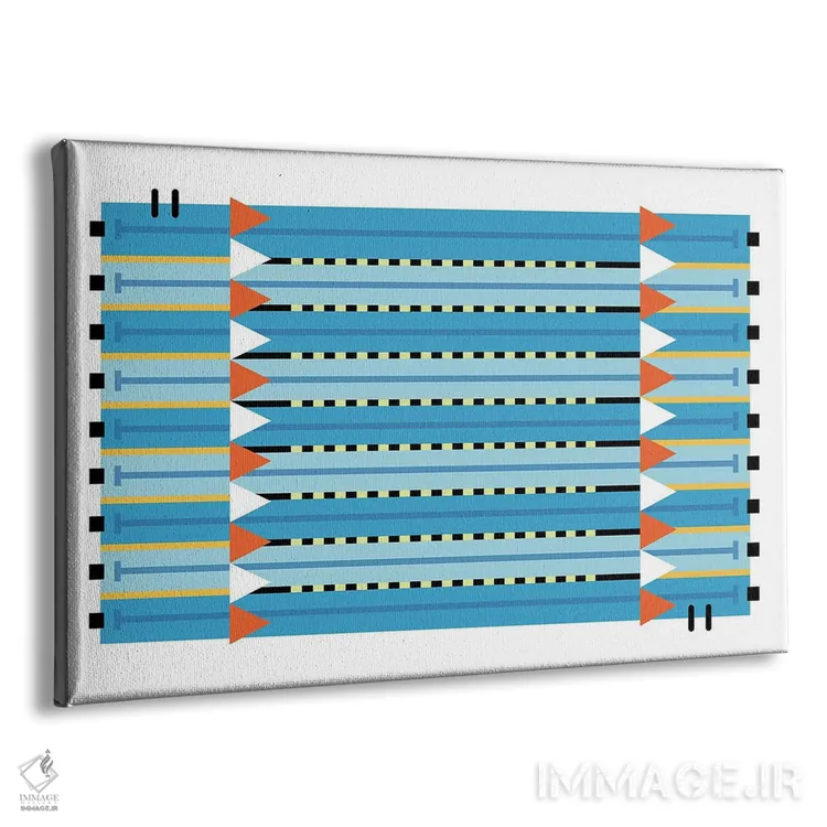 تابلو پاپ آرت استخر شنا اثر بث بوردلون - نمای پرسپکتیو محصول