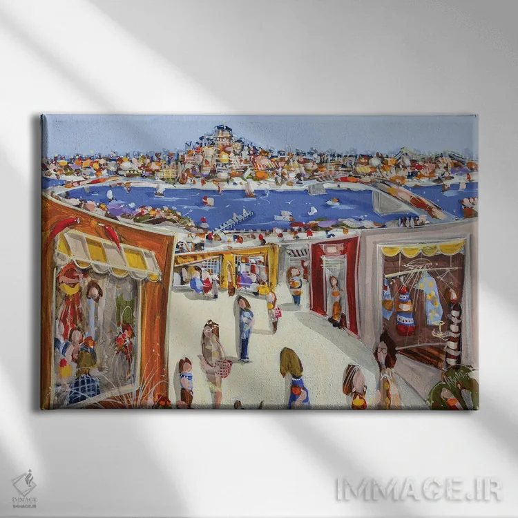 تابلو خرید یکشنبه اثر آدام بوگوش - نمای روبهرو روی دیوار