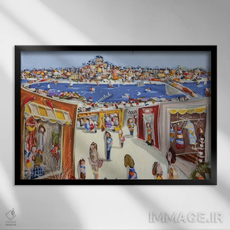 تابلو خرید یکشنبه اثر آدام بوگوش - نمای قابدار مشکی