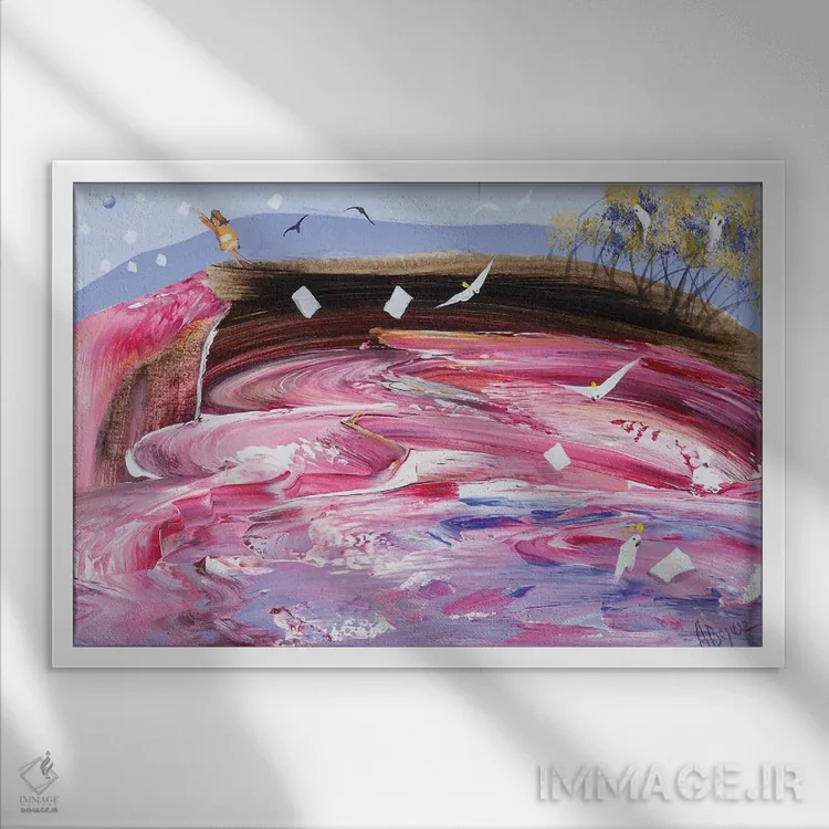 تابلو نامههایی به ماه اثر آدام بوگوش - نمای قابدار سفید