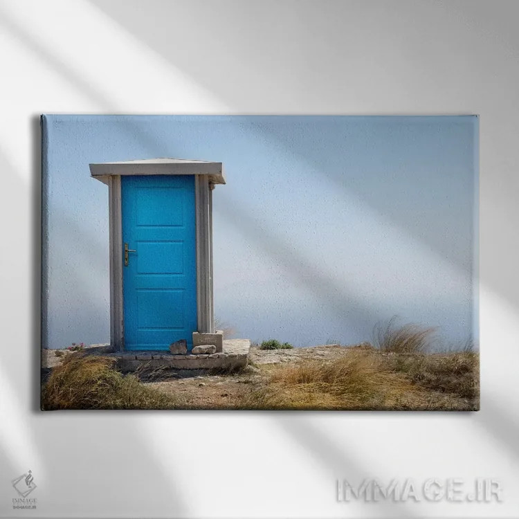 تابلو بعد آبی اثر بن هاین (هنرمند بلژیکی) - نمای روبهرو روی دیوار