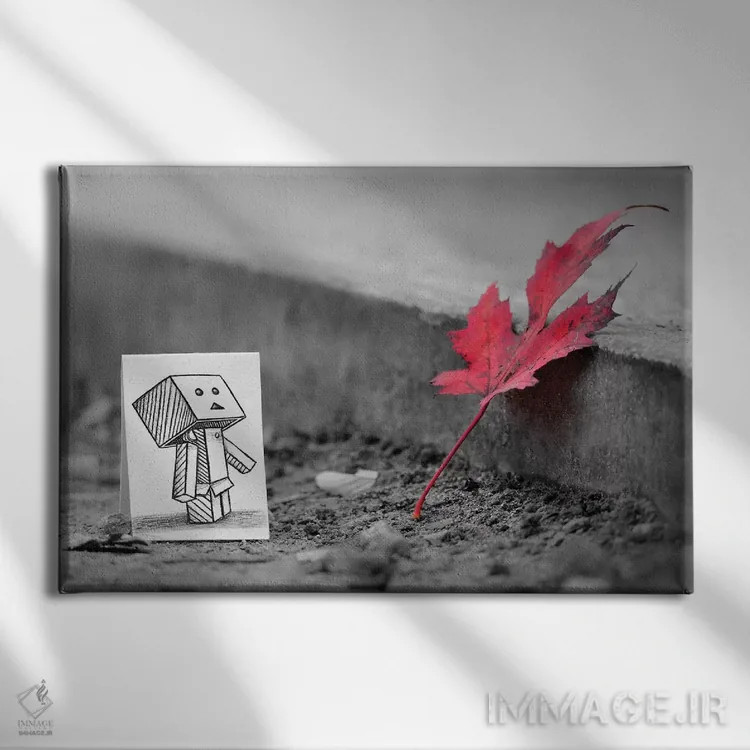 تابلو نقطه اشتراک اثر بن هاین (هنرمند بلژیکی) - نمای روبهرو روی دیوار