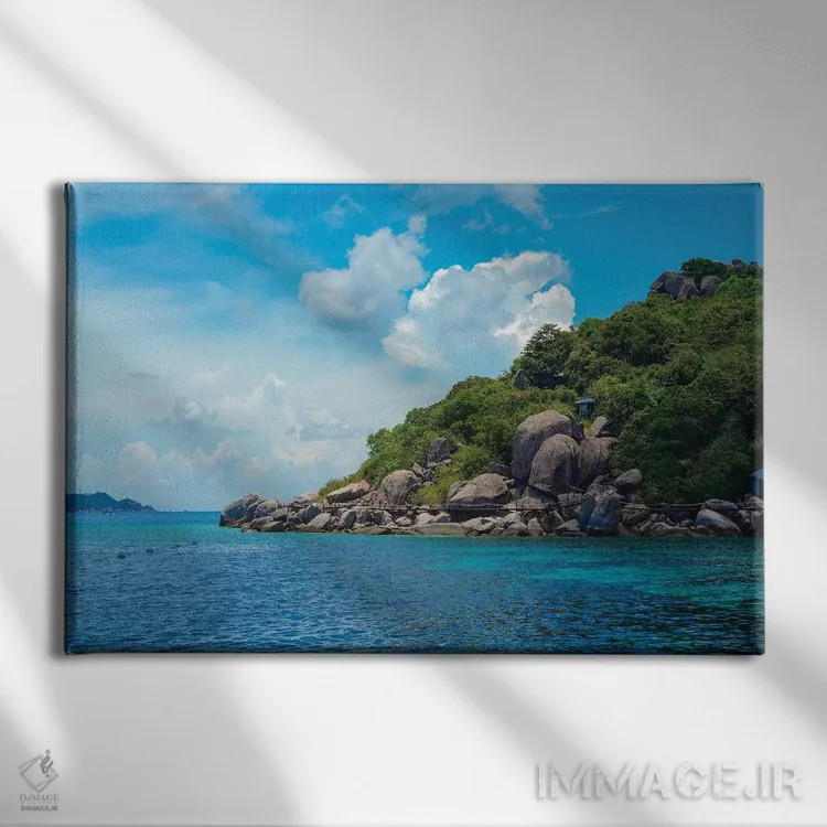 تابلو تایلند ۳ اثر بن هاین (هنرمند بلژیکی) - نمای روبهرو روی دیوار