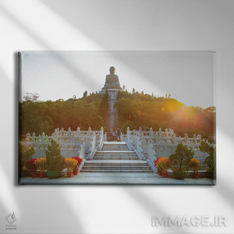 تابلو هنگکنگ ۴ اثر بن هاین (هنرمند بلژیکی) - نمای روبهرو روی دیوار