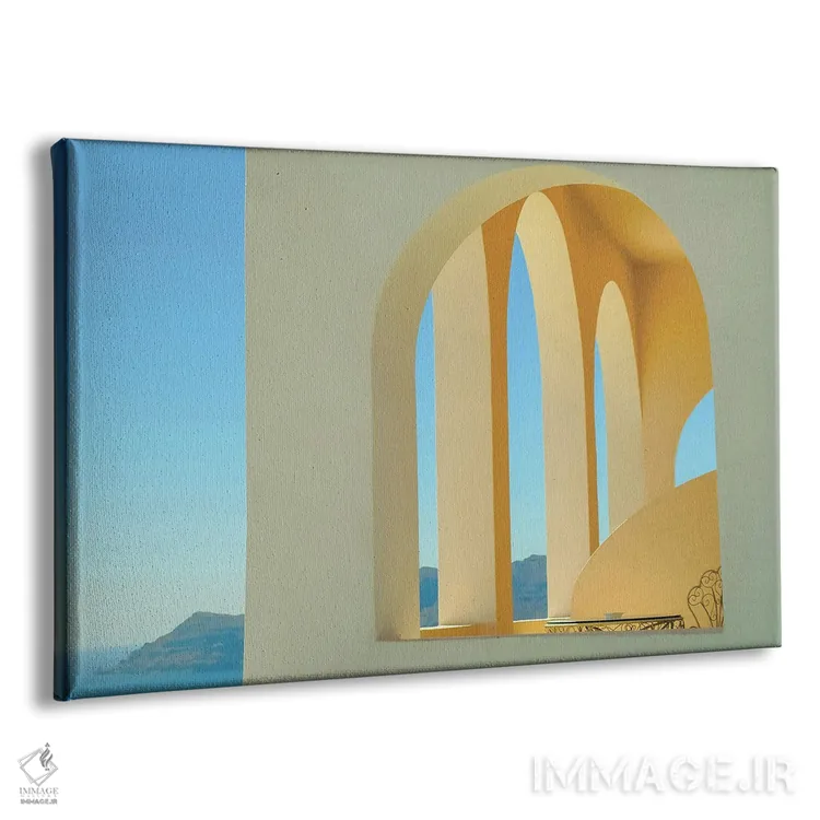 تابلو معماری مینیمال اثر بن هاین (هنرمند بلژیکی) - نمای پرسپکتیو محصول