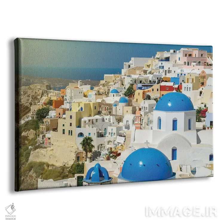 تابلو سانتورینی (یونان) اثر بن هاین (هنرمند بلژیکی) - نمای پرسپکتیو محصول