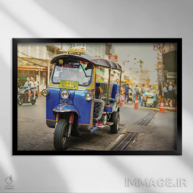 تابلو تایلند ۴۳۹ اثر بن هاین (هنرمند بلژیکی) - نمای قابدار مشکی