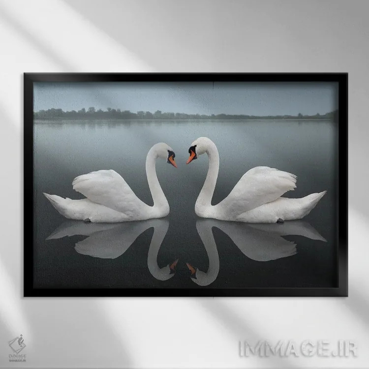 تابلو با هم اثر بن هاین (هنرمند بلژیکی) - نمای قابدار مشکی