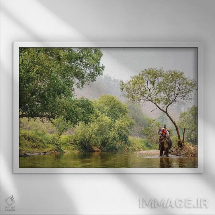 تابلو عکاسی تایلند ۳۷ اثر بن هاین (هنرمند بلژیکی) - نمای قابدار سفید